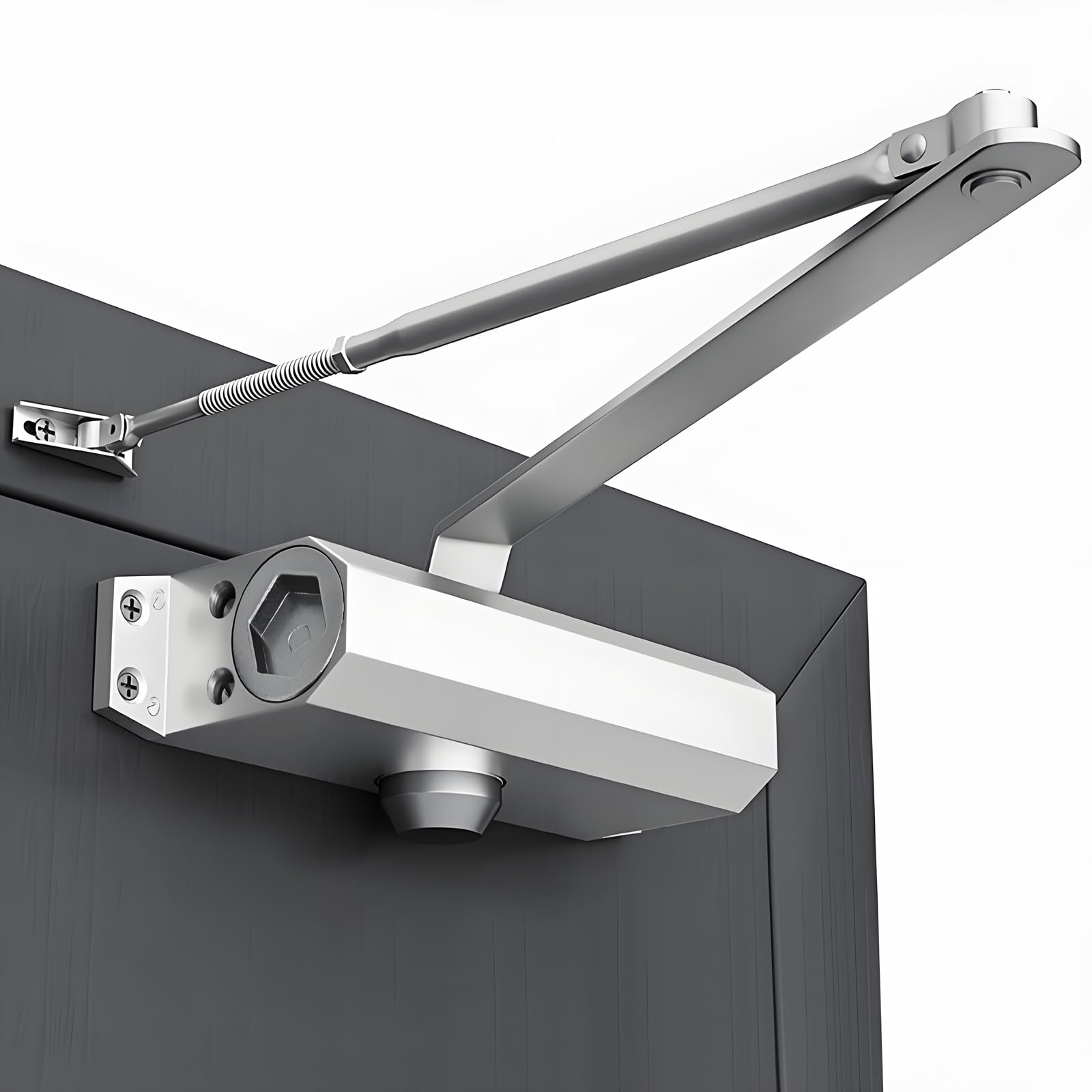 JOHALXER Automatic Door Closer, Heavy Duty Auto Door Closer for